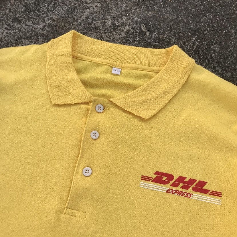 DHL × Vintage Vintage DHL Rugby shirt Size US L / EU 52-54 / 3 - 3 Thumbnail