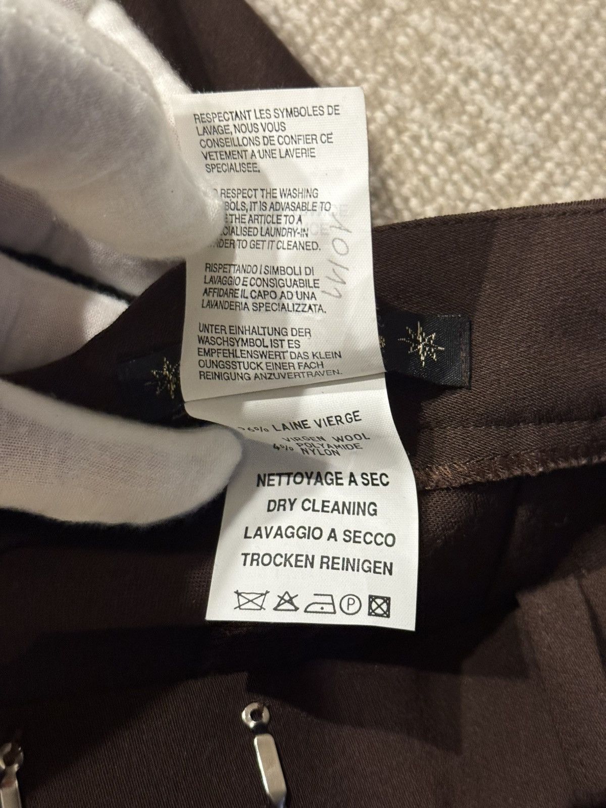 Vintage × plein sud Vintage Plein Sud Chocolate brown wool trousers sz 40 Size 28" / US 6 / IT 42 - 7 Thumbnail