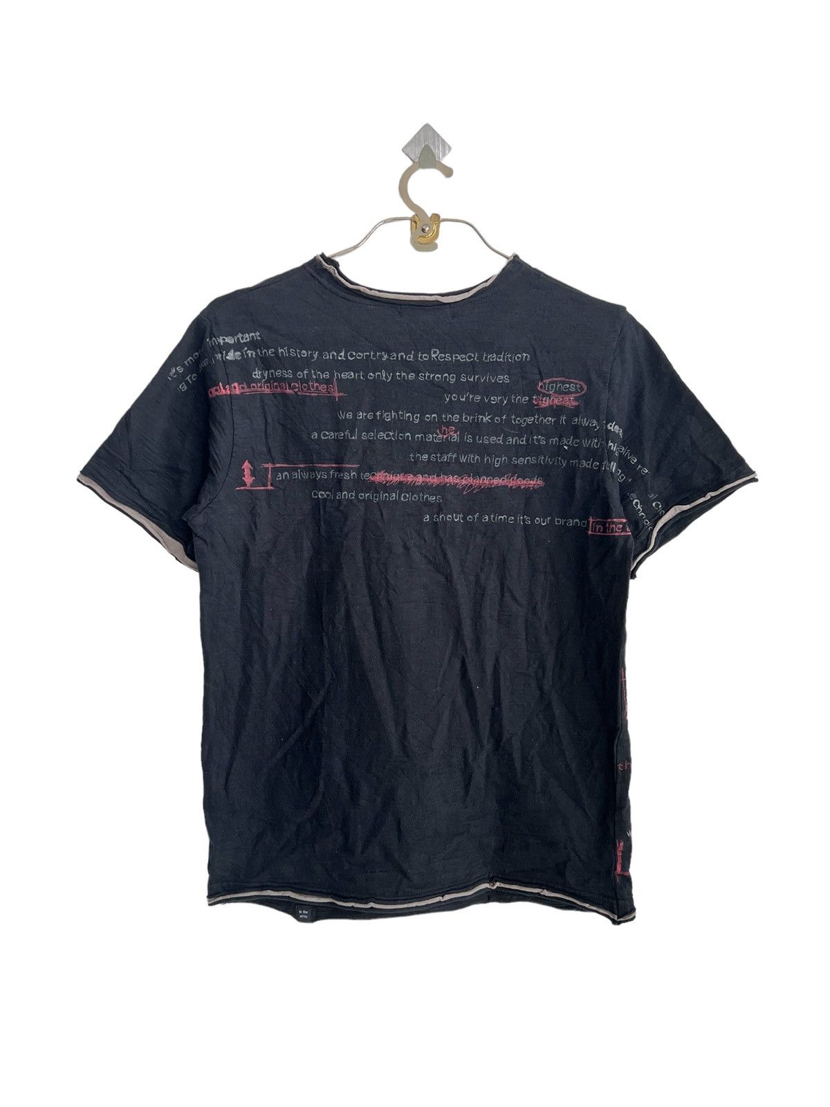 In The Attic "Anarchy Poems" Overprinted Roll Up In The Attic Shirt Size US M / EU 48-50 / 2 - 6 Thumbnail
