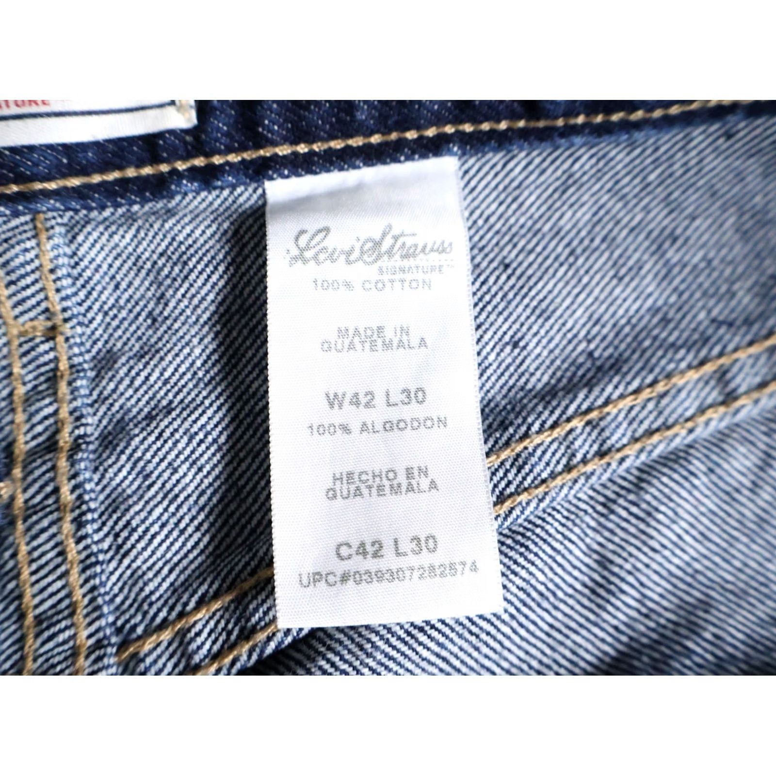 Levi's VINTAGE Levi's Workwear Jeans Main Selling Point Carpenter 5-Pocket 42 x 30 Blue Denim 2005 Mens Jeans Vintage 90s Grunge Hipster Retro Size US 42 / EU 58 - 3 Thumbnail