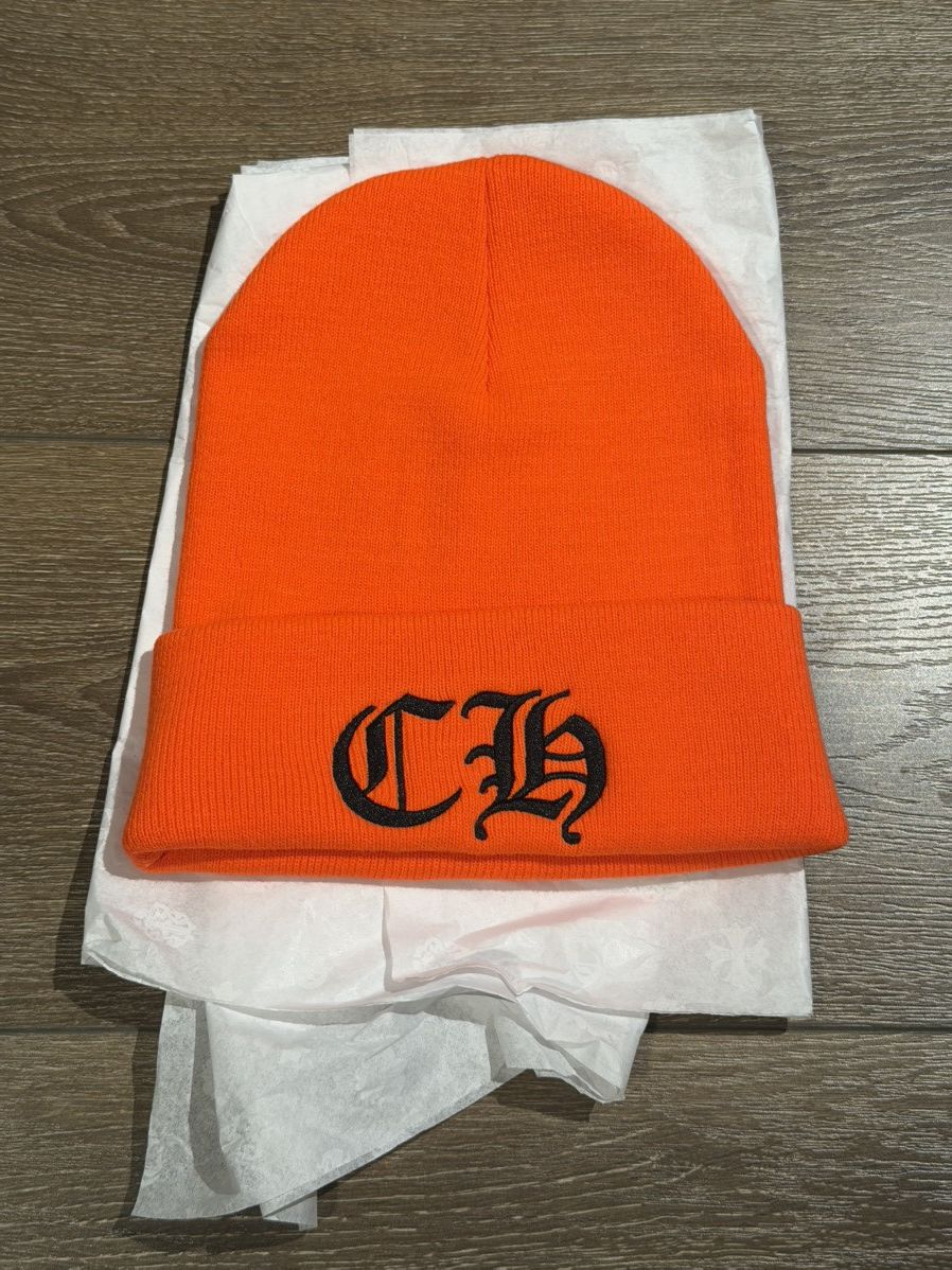 Chrome Hearts Chrome Hearts Orange Beanie Size ONE SIZE - 1 Thumbnail