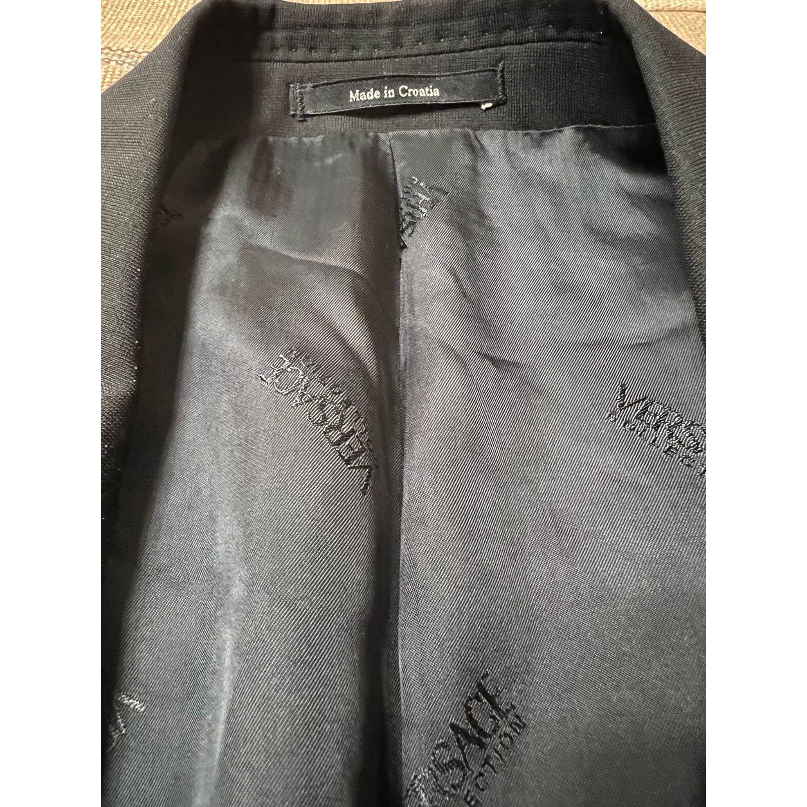 Versace Versace Collection by Gianni Versace Black Blazer Size 40 US Size 40R - 7 Thumbnail