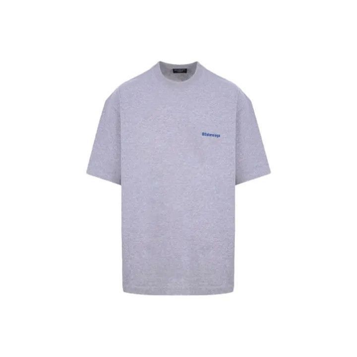 Balenciaga Balenciaga Balenciaga FW21 Logo Embroidered Short Sleeve T Size US M / EU 48-50 / 2 - 1 Thumbnail