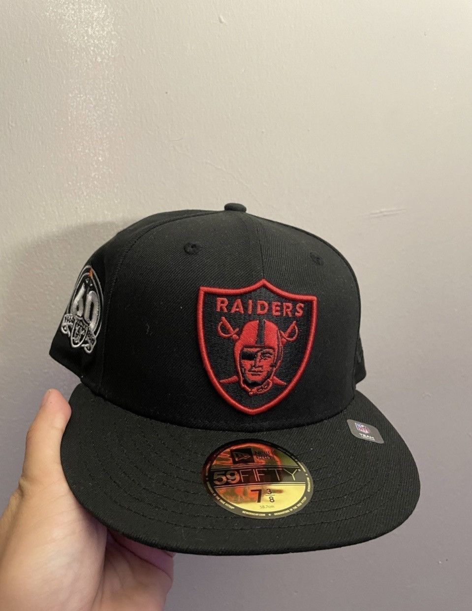 Hat club raiders loui v collection size 7 3/8