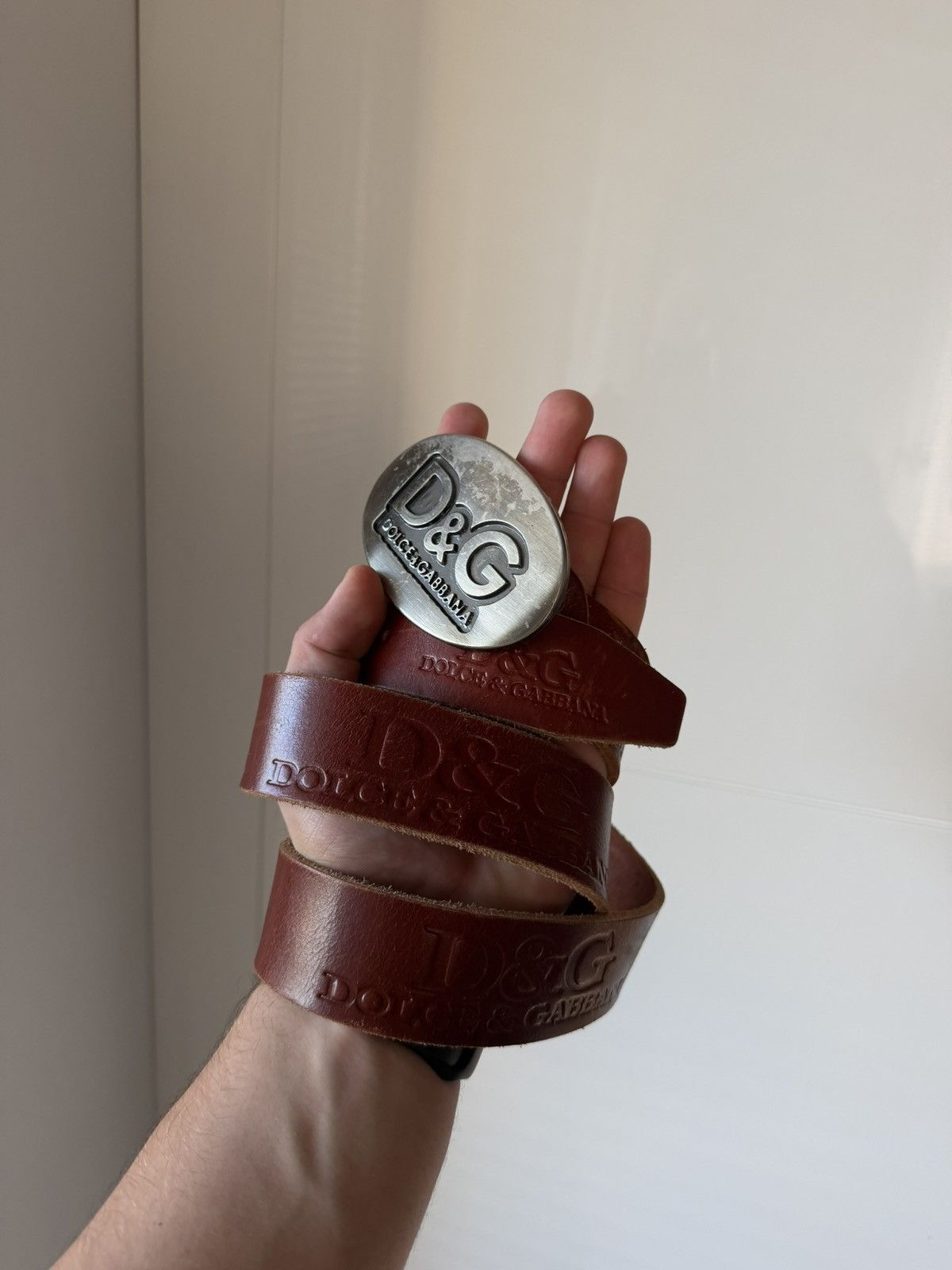 Dolce & Gabbana Rare Vintage D&G Dolce&Gabbana 115 Leather Belt Size ONE SIZE - 7 Thumbnail