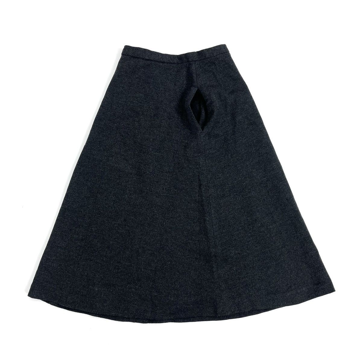 Comme des Garcons 1990s Vintage Comme Des Garcons CDG Midi Skirt Charcoal Size 25" / US 0 / IT 36 - 2 Thumbnail