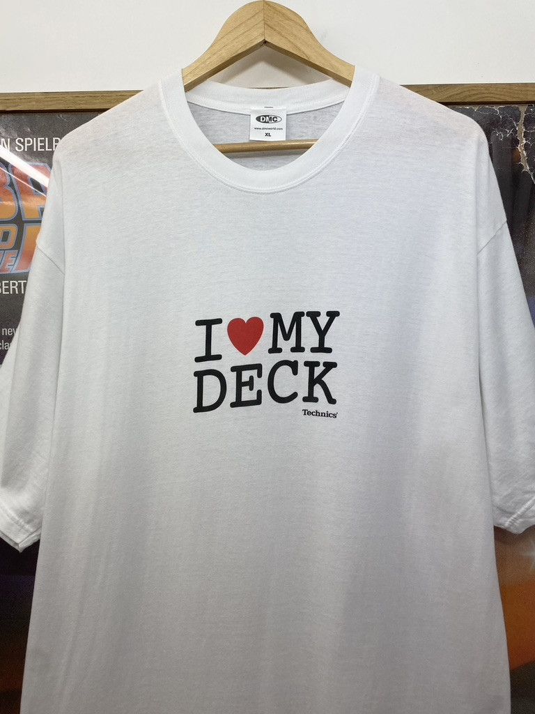 Vintage 00s Vintage DMCWorld I Love My Technics Deck Promo T Shirt Size US XL / EU 56 / 4 - 5 Thumbnail