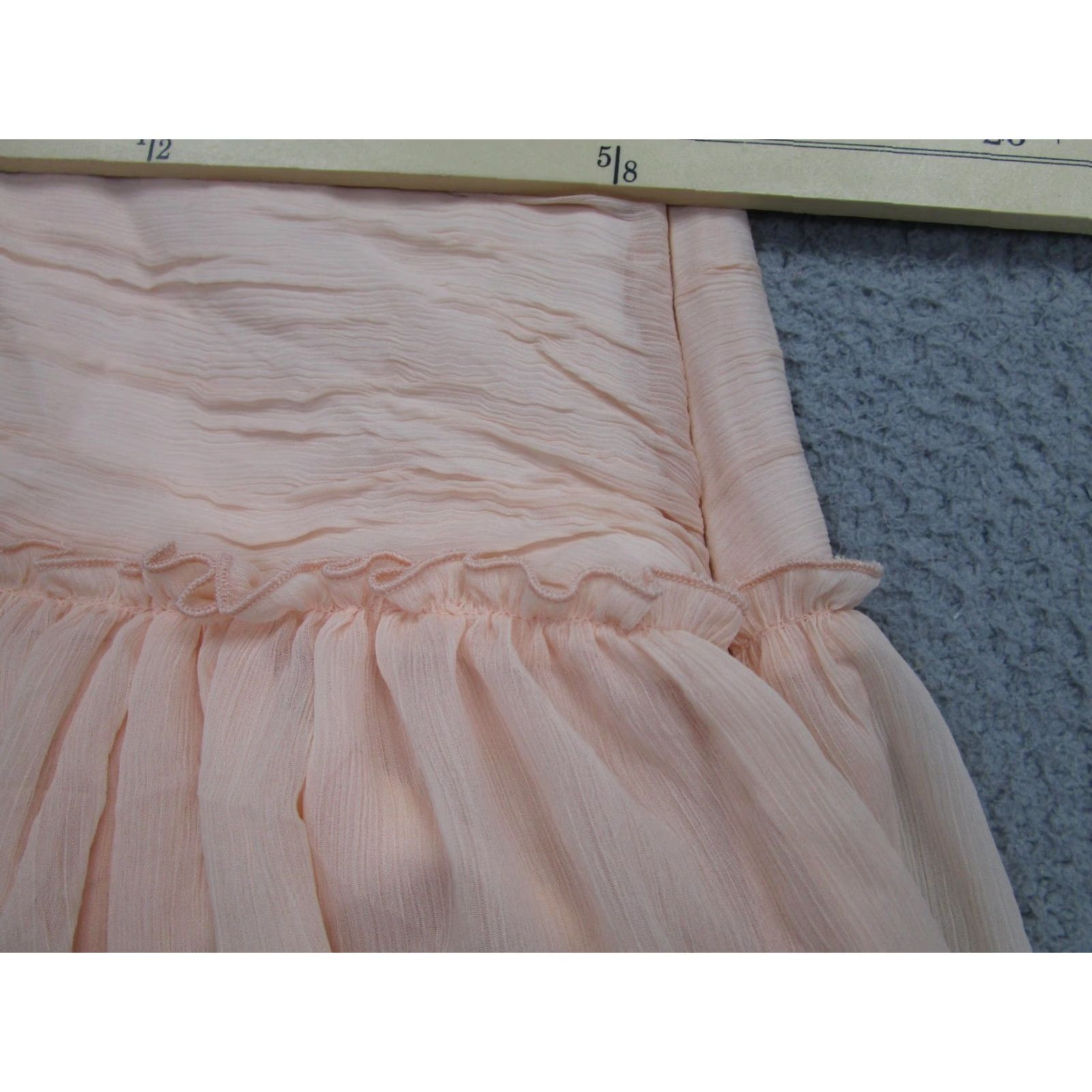 Vintage Future Collective Skirt Womens 22 Pink Chiffon Maxi Layered Lined Plus Fairy Size 40" / US 18 - 7 Thumbnail