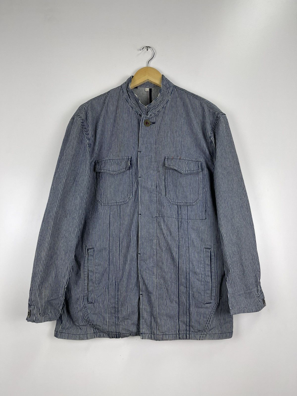 Japanese Brand × Vintage Vintage Hickory Jacket Size US L / EU 52-54 / 3 - 2 Thumbnail