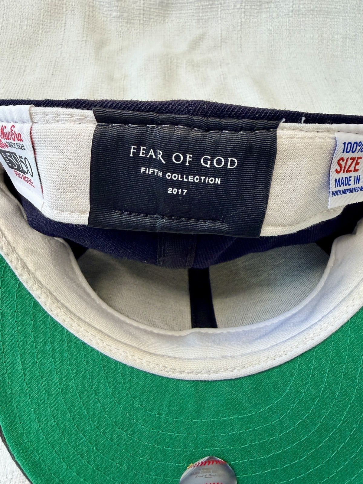 Fear of God Fear Of God New Era 5th collection 2017Hat Dark Navy 7 1/8 Size ONE SIZE - 13 Thumbnail