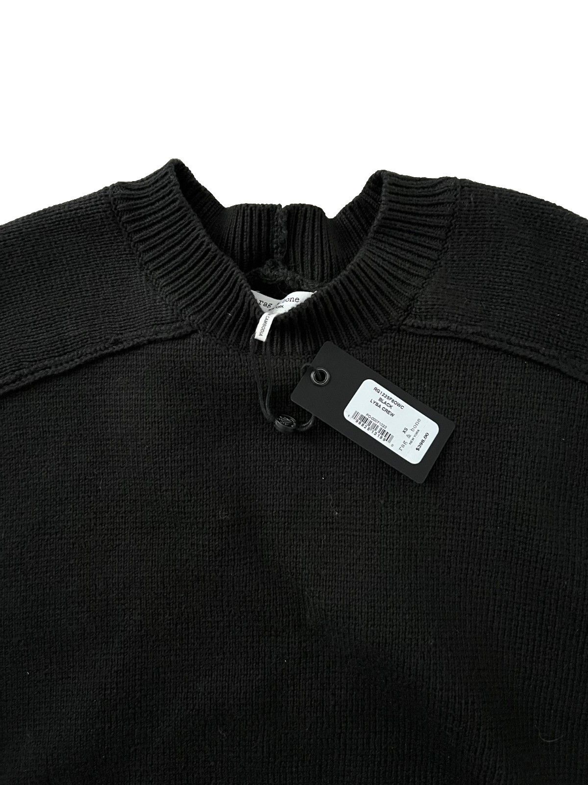 Rag & Bone Rag & Bone New York Lysa Crewneck Sweater in Black ( XS ) Size XS / US 0-2 / IT 36-38 - 2 Thumbnail