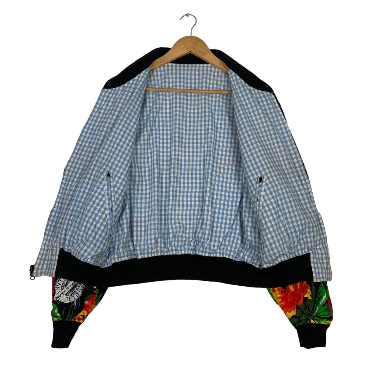 Vintage WORKS CLUB LOUNGE Florals Reversible Bomber Jacket #1137-C52 Size US S / EU 44-46 / 1 - 17 Thumbnail