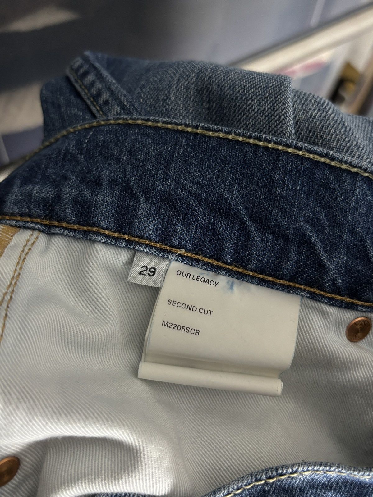 Our Legacy Our Legacy second cut blue denim jeans pants Size US 29 - 10 Thumbnail