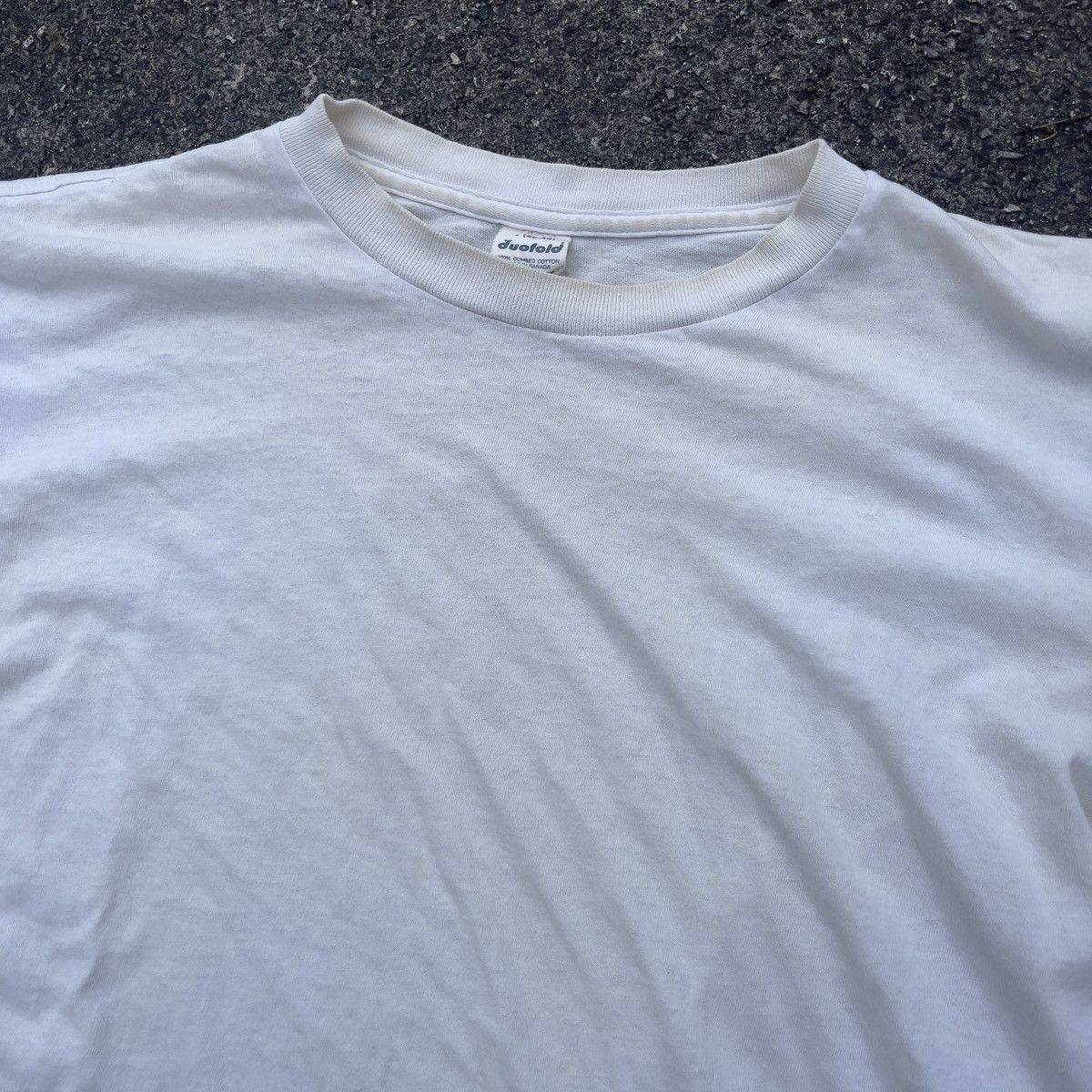 Vintage Vintage 90s Single Stitch White T Shirt Size US L / EU 52-54 / 3 - 2 Thumbnail
