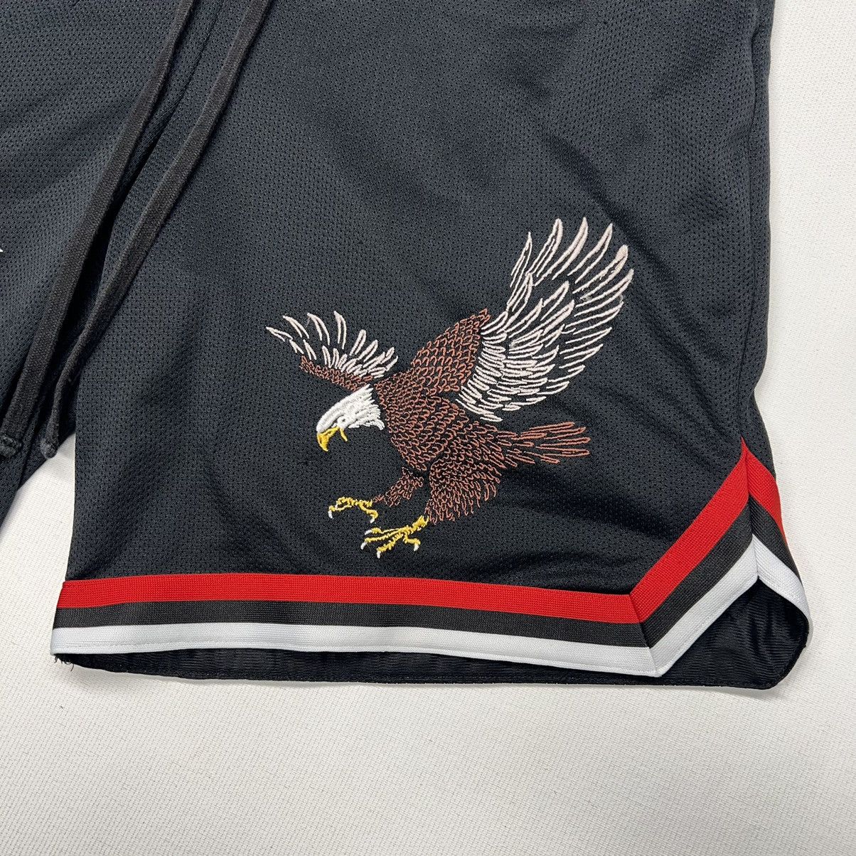 Pacsun Pacsun Shorts Black Eagle Embroidered Gym Stretch Pockets Size US 32 / EU 48 - 2 Thumbnail