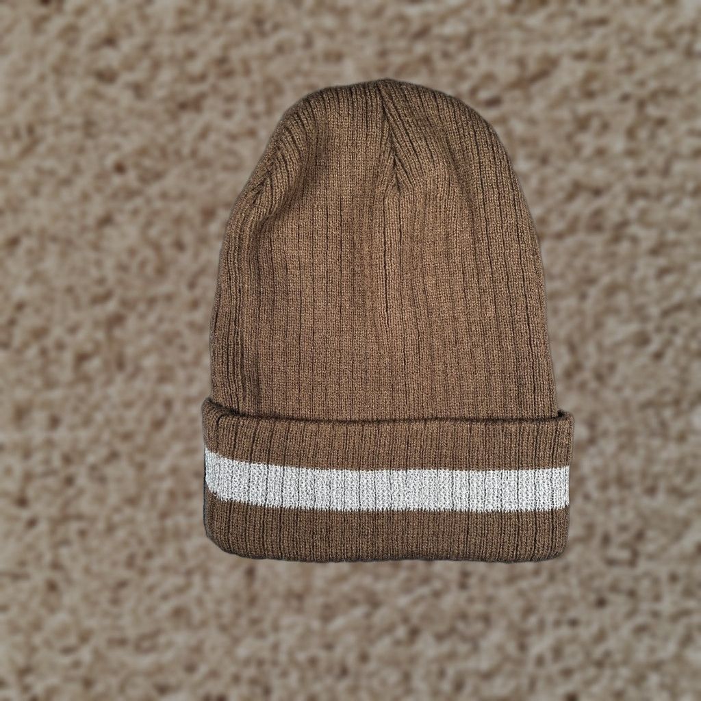 Vintage Vestis Uniforms Beanie Toque Adult One Size Brown Knit 100% Acrylic Workwear Size ONE SIZE - 1 Thumbnail