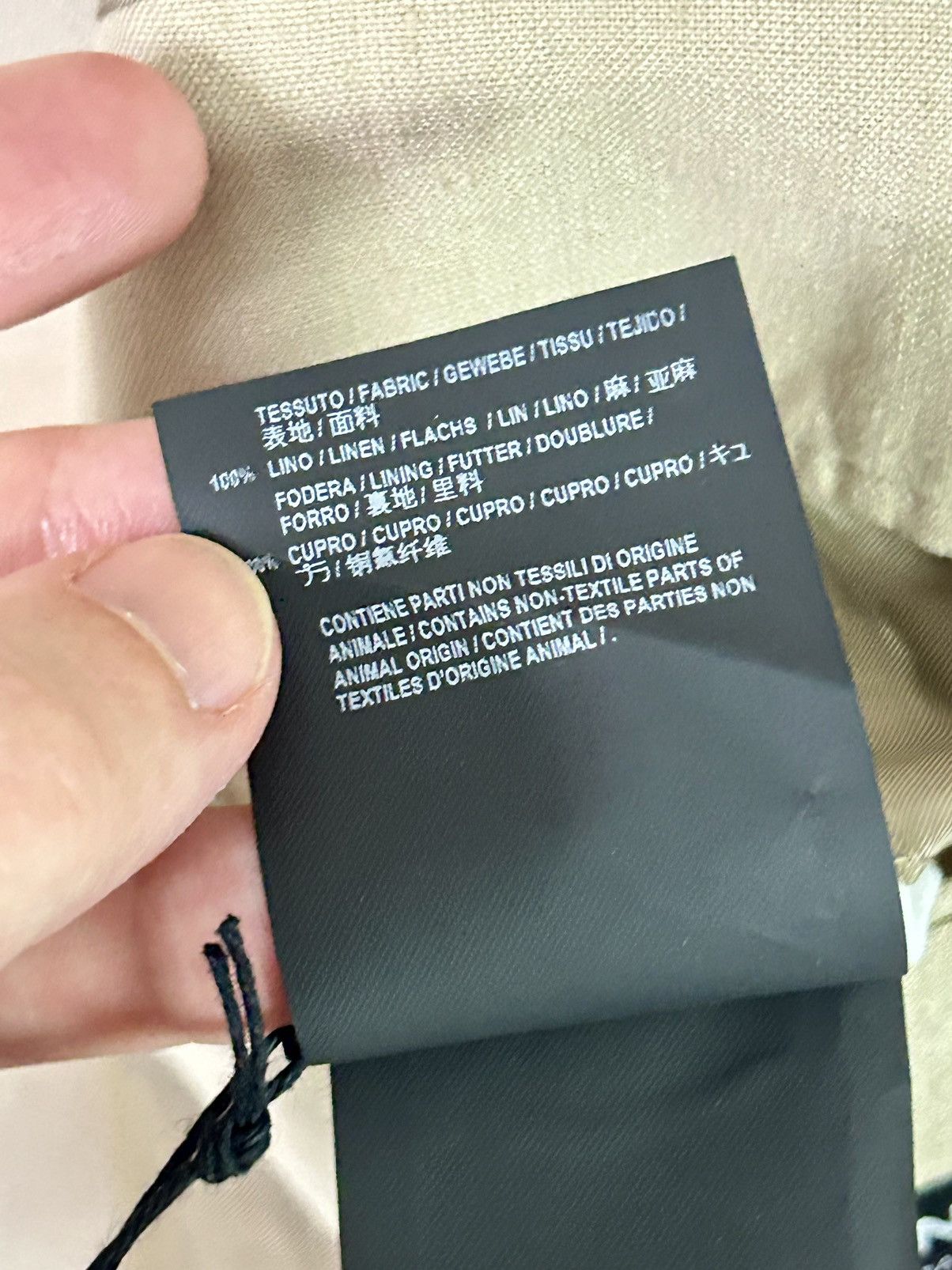 Balenciaga BALENCIAGA SS18 OVERSIZED WEIGHTED LINEN BLAZER JACKET 2018 Size US XS / EU 42 / 0 - 14 Thumbnail