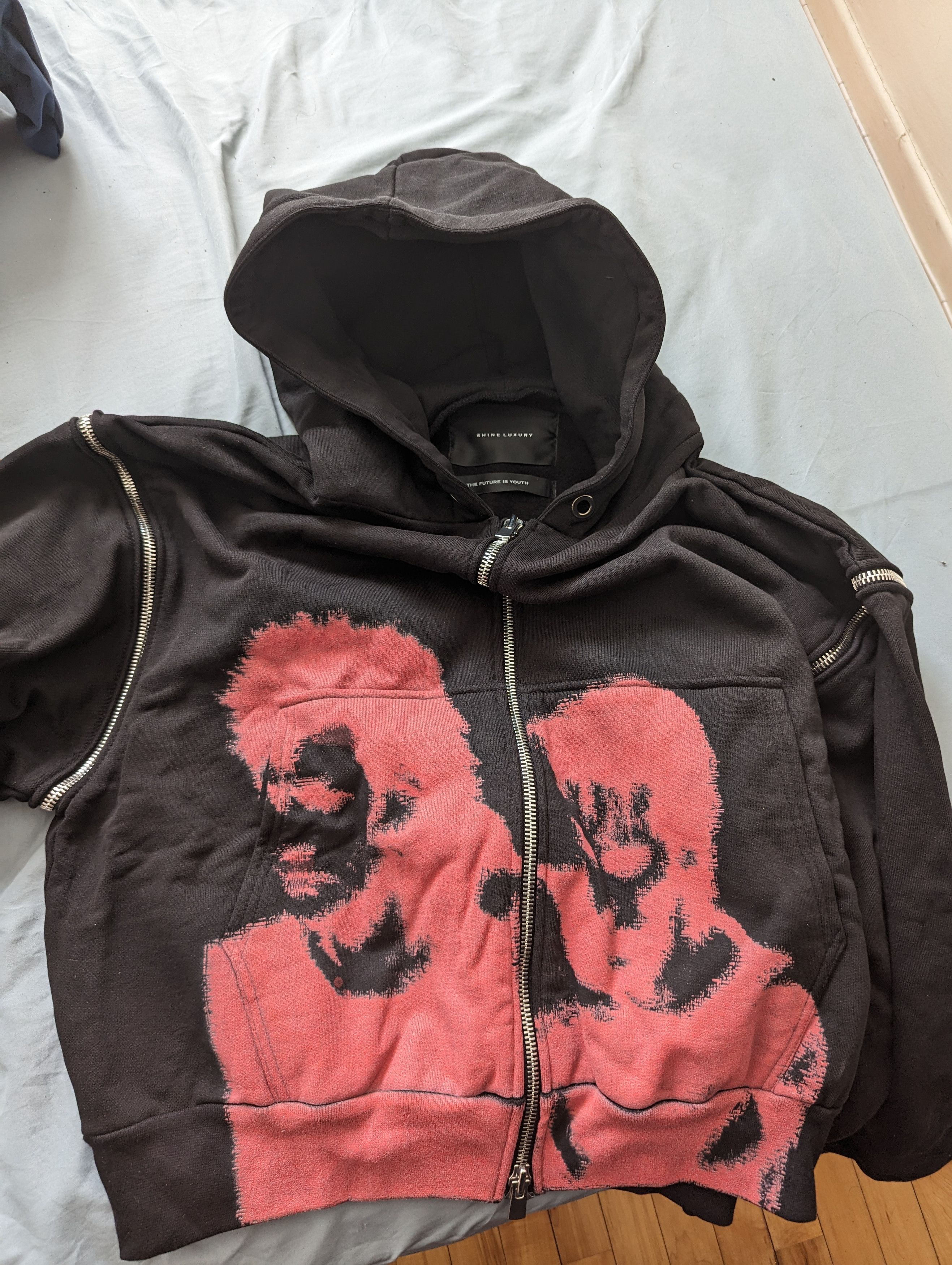 SHINE LUXURY Shine Luxury Studios Triple Zip Hoodie Size US S / EU 44-46 / 1 - 7 Thumbnail