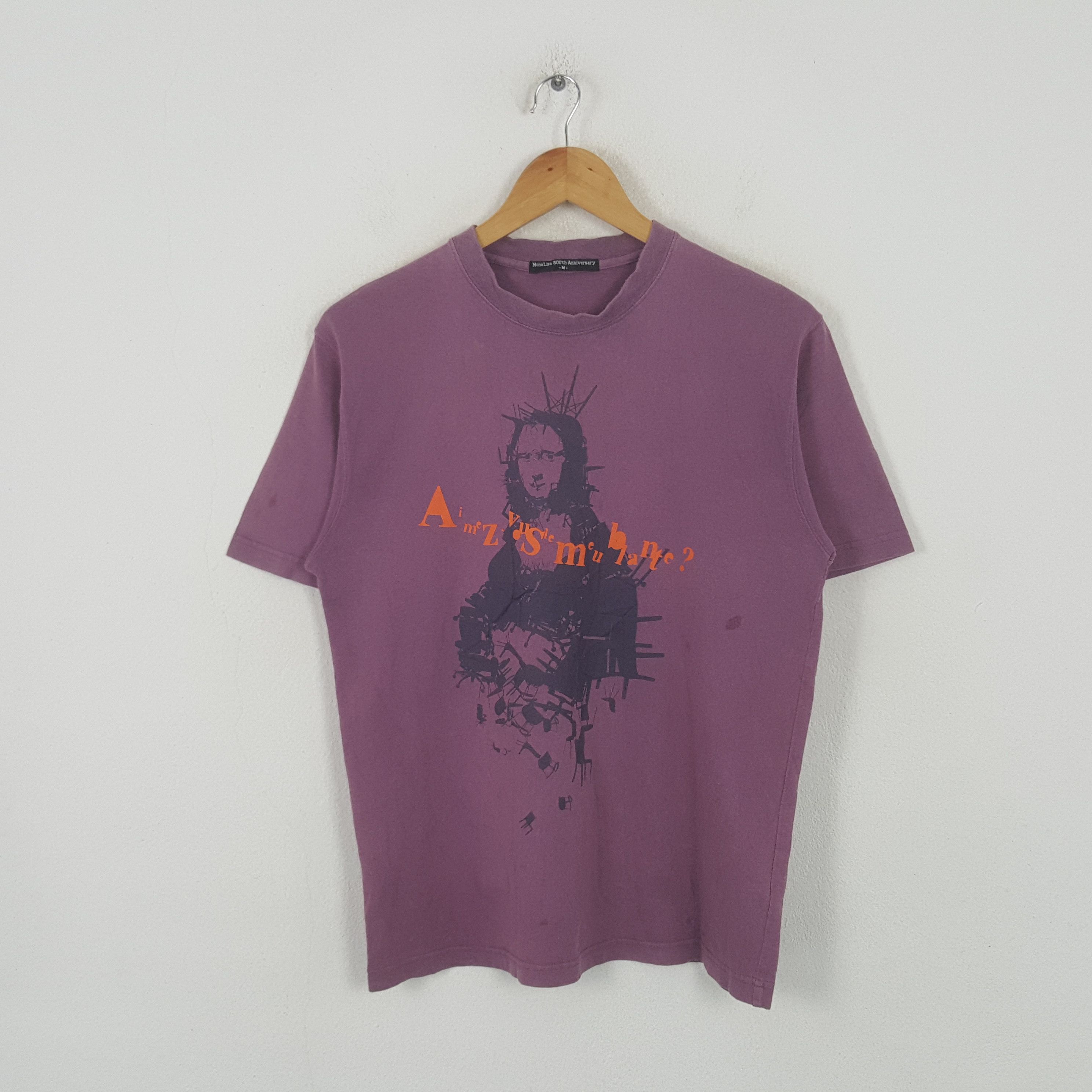 Vintage Vintage MonaLisa 500th Anniversary Rare Tshirt 32 Size US S / EU 44-46 / 1 - 1 Thumbnail