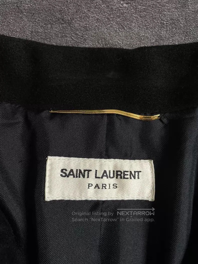 Saint Laurent Paris Saint Laurent Paris Black Suede Fringe Jacket Size XS / US 0-2 / IT 36-38 - 4 Thumbnail