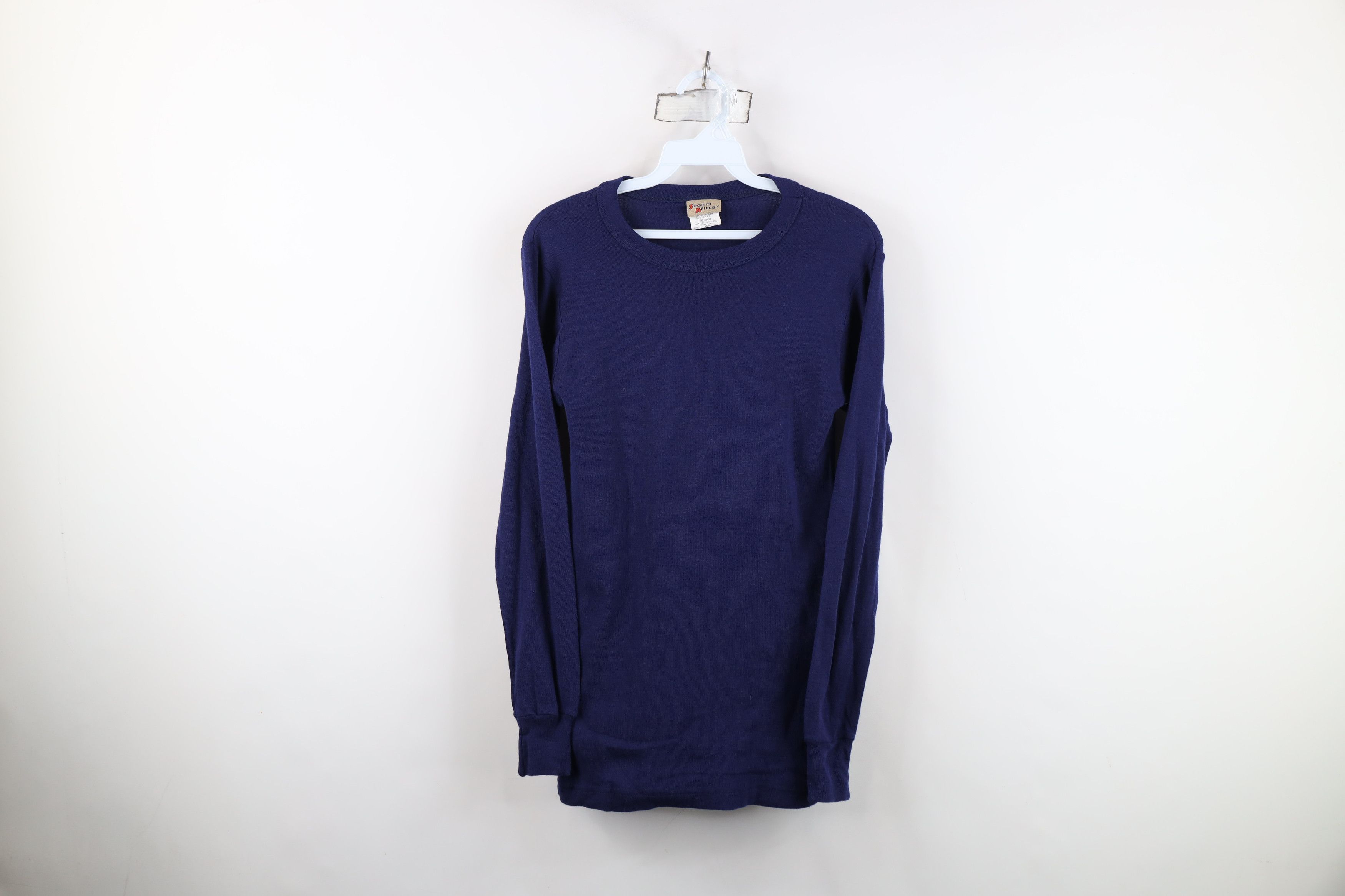 Vintage Vintage 90s Streetwear Ribbed Knit Long Sleeve T-Shirt USA Size US M / EU 48-50 / 2 - 1 Thumbnail