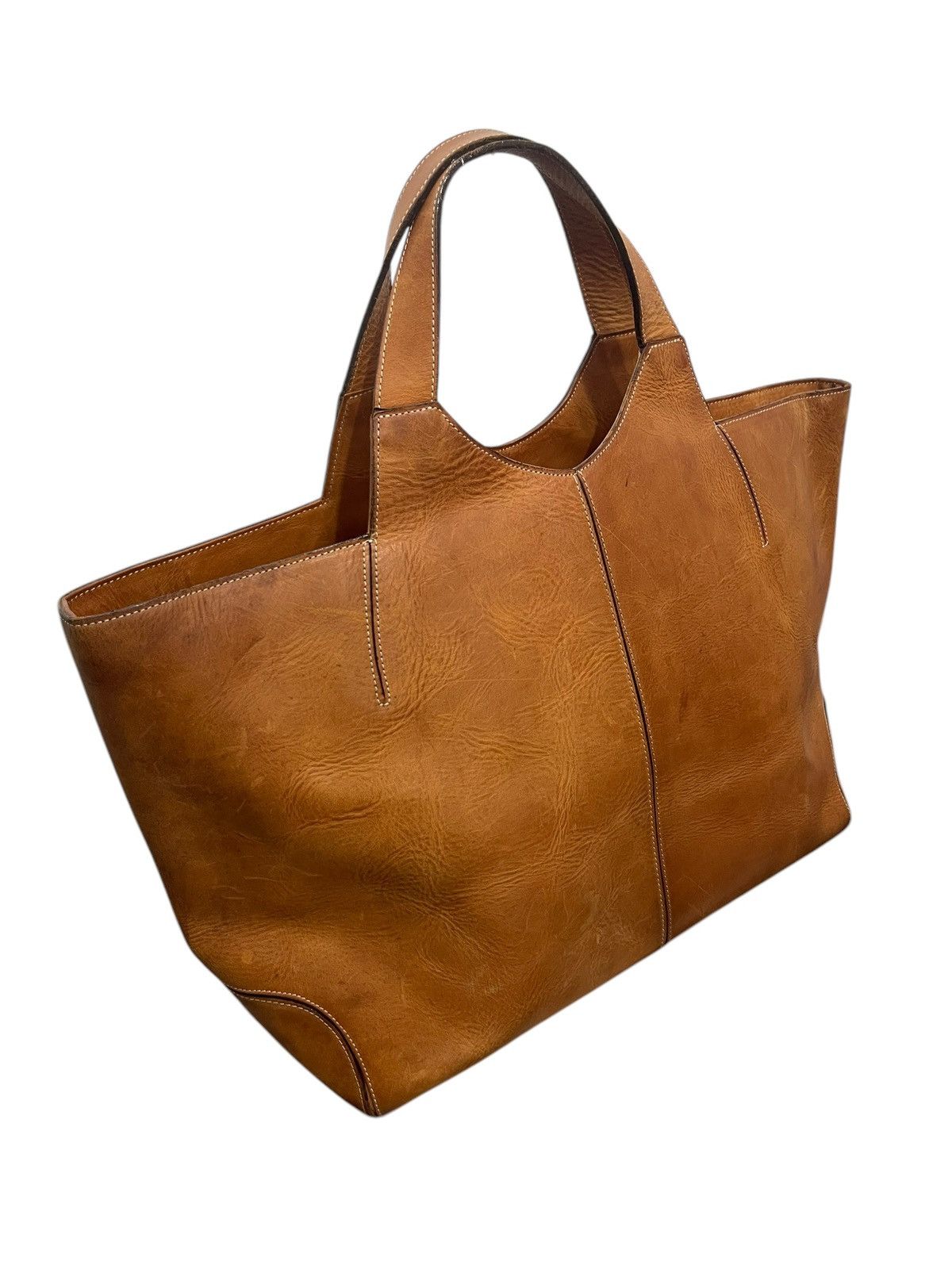Genuine Leather Full Leather Patina Dakota Japan Tote Bag 1🟩8 Size ONE SIZE - 4 Thumbnail
