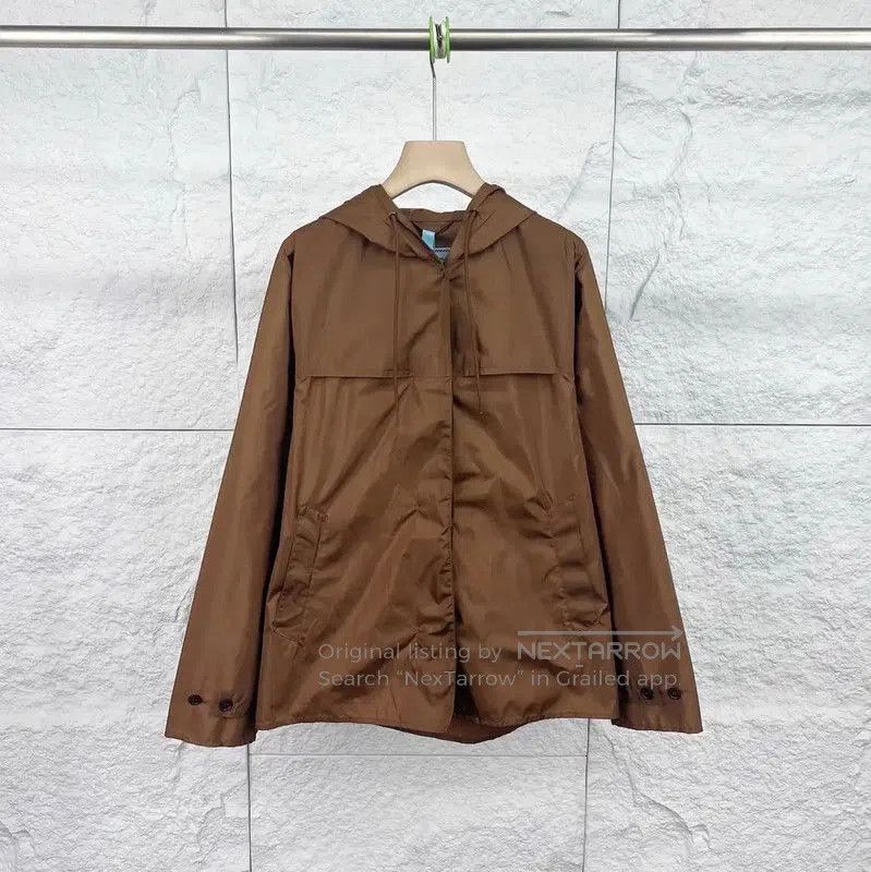 Prada Prada Brown Cotton Men's Jacket. Size US S / EU 44-46 / 1 - 1 Thumbnail