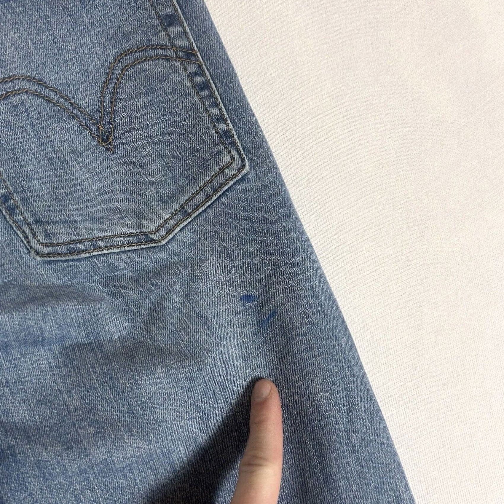 Levi's Levi's Wedgie Skinny Jeans Women's 28 Button Fly High Rise Light Wash Denim Slim Jeggings Distressed Pockets 5-Pocket Size 28" / US 6 / IT 42 - 2 Thumbnail