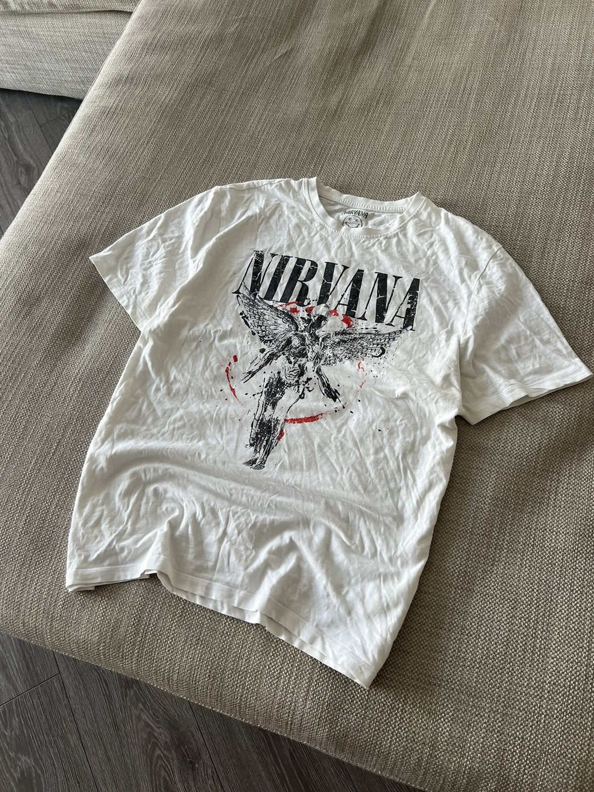 Band Tees × Nirvana 💥💥 Nirvana Band T-Shirt Tee Tour Size US M / EU 48-50 / 2 - 3 Thumbnail