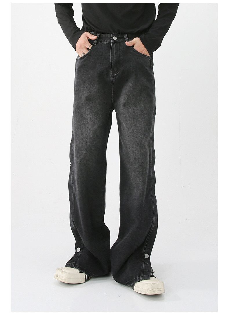Japanese Brand American loose wide-leg casual button straight jeans Size US 34 / EU 50 - 1 Thumbnail