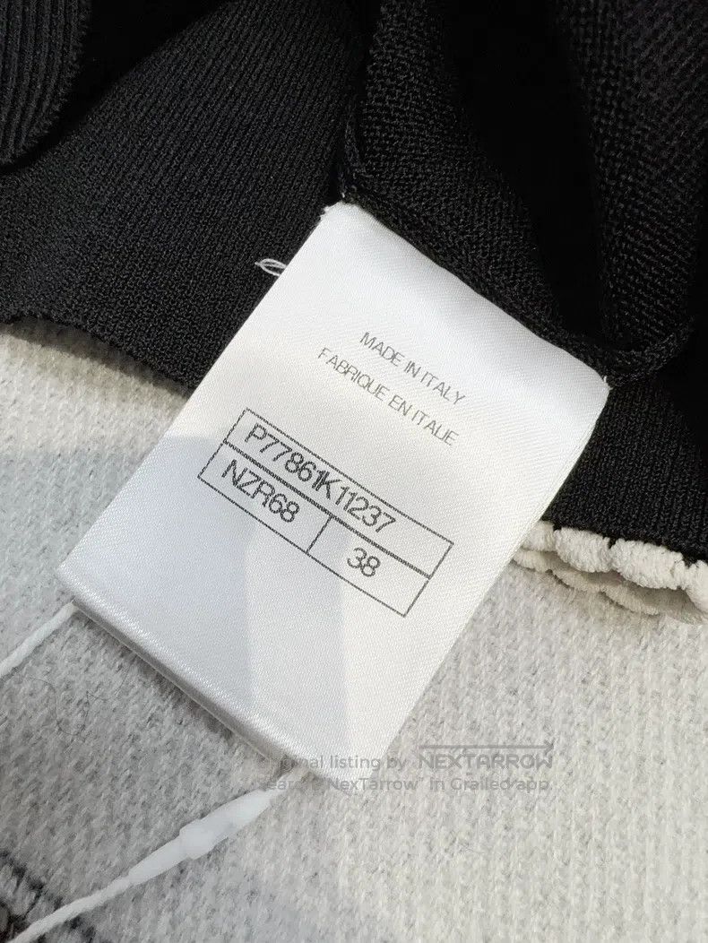 Chanel Chanel 24B black and white lace knitted cardigan coat Size XS / US 0-2 / IT 36-38 - 6 Thumbnail