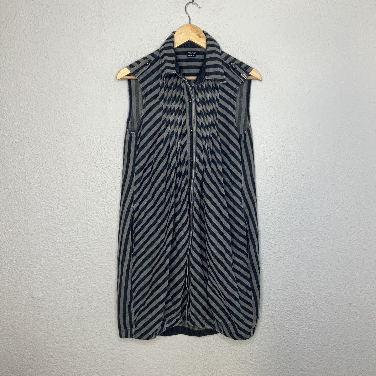 Miss Sixty Miss Sixty Amazing Mini Dress Denim Striped Navy Y2K Size M / US 6-8 / IT 42-44 - 1 Thumbnail