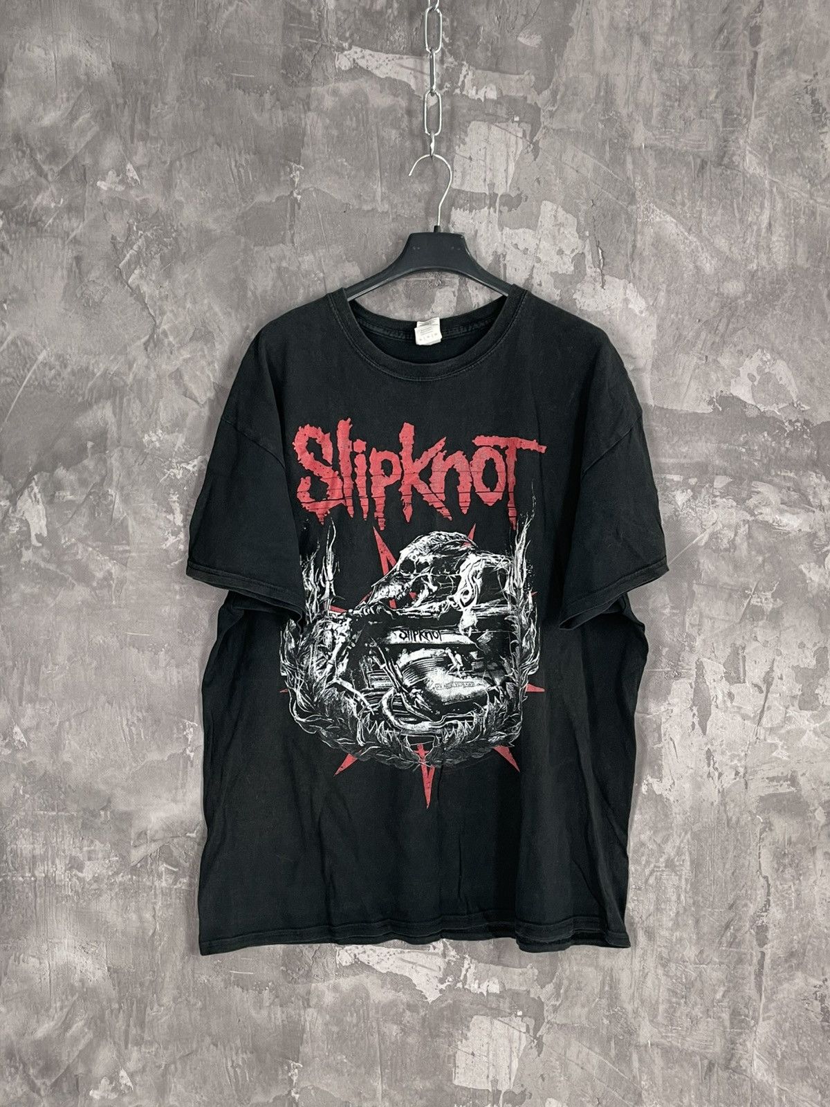 Band Tees × Slipknot × Vintage Mens Vintage Slipknot T Shirt rock band tee overprint rare Size US XL / EU 56 / 4 - 1 Thumbnail