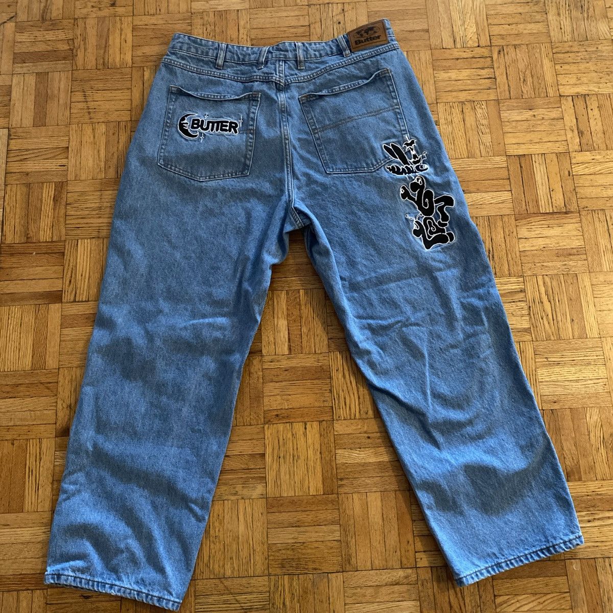 Butter Goods Butter Goods Baggy “Critter” Denim Size US 36 / EU 52 - 2 Thumbnail