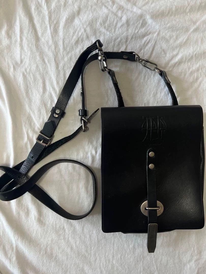 Jean Paul Gaultier Jean Paul Gaultier Logo leather messenger bag Size ONE SIZE - 1 Thumbnail