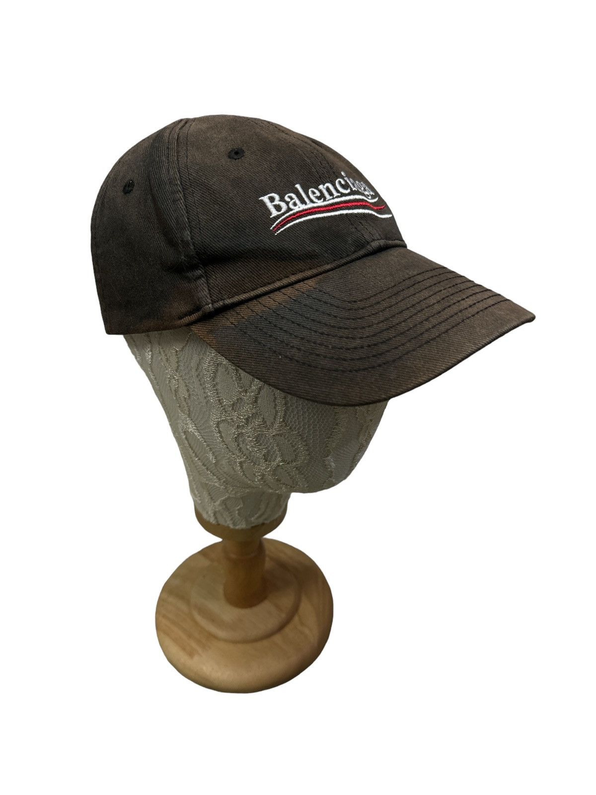 Balenciaga BALENCIAGA FW2017 DISTRESSED DESTROYED LOOK CAP Size ONE SIZE - 3 Thumbnail