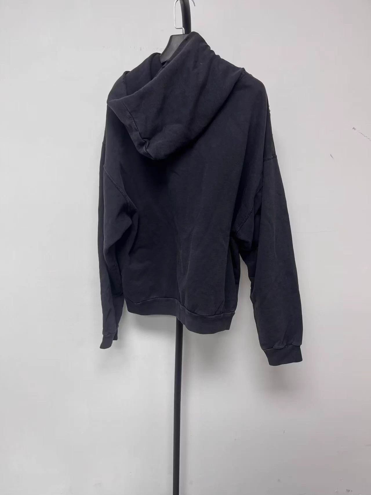 Balenciaga Balenciaga Logo Print Casual Hoodie Black XS Size US XS / EU 42 / 0 - 2 Thumbnail