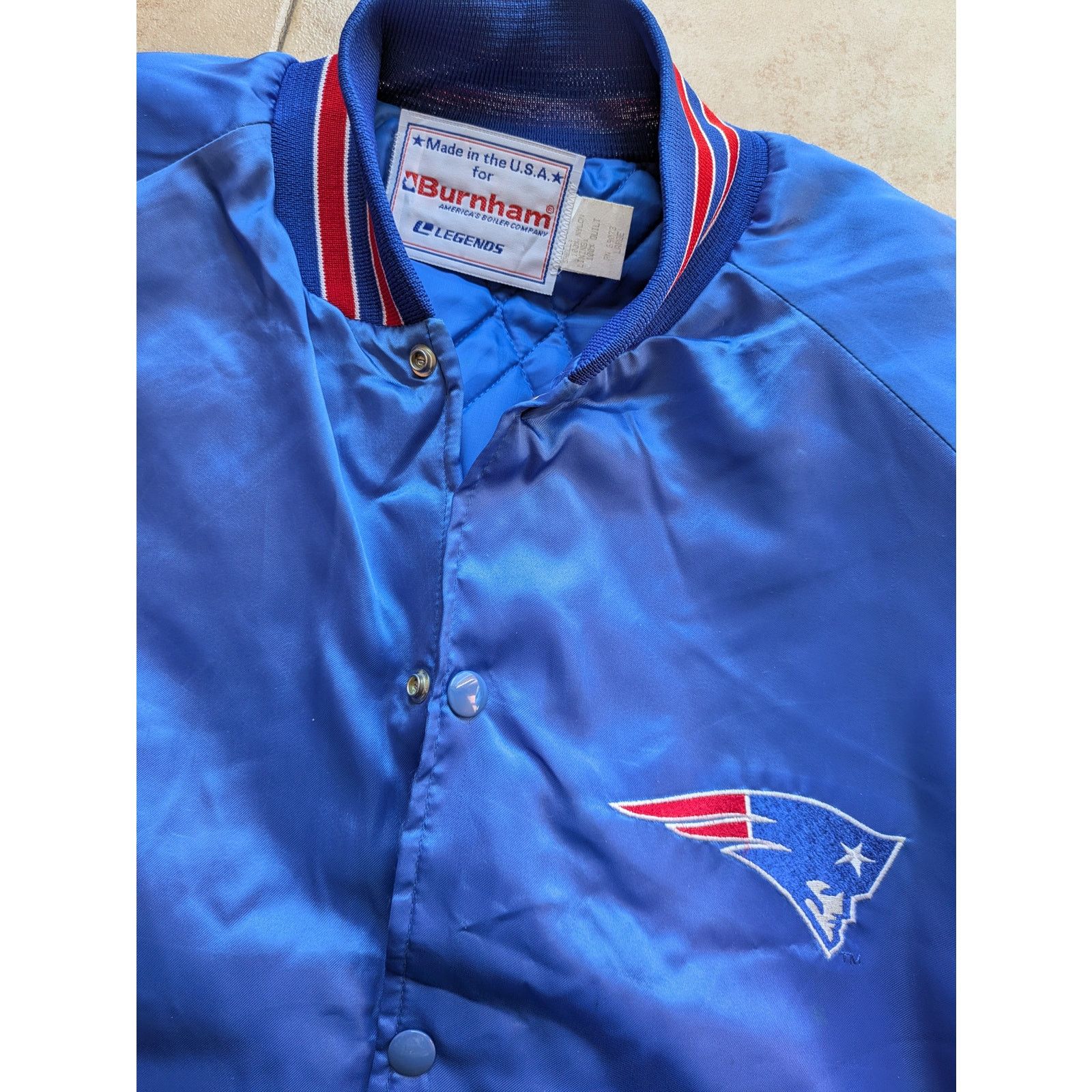 NFL × Starter New England Patriots 90s LEGENDS satin bomber L NFL vintage Size US L / EU 52-54 / 3 - 5 Thumbnail