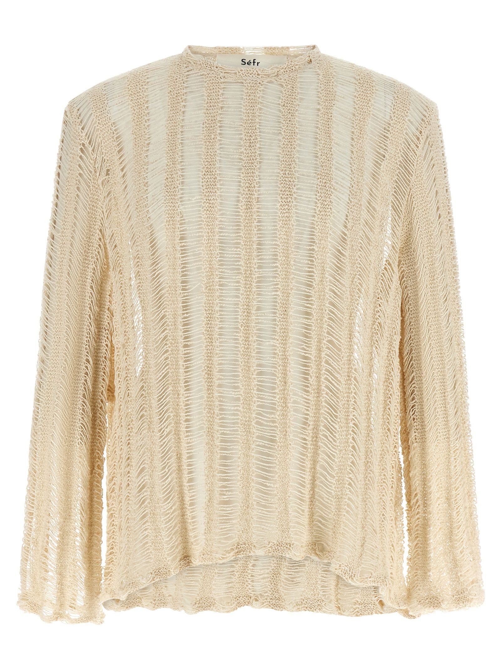 Sefr Sefr Luis Sweater in Fringed Cream | Grailed