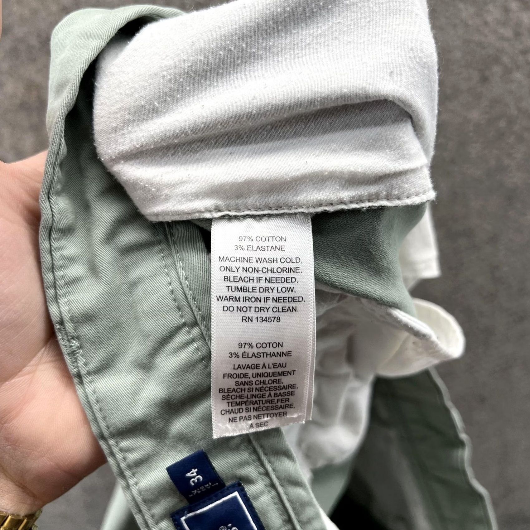 Tommy Bahama Tommy Bahama Pants Mens Large Gray Linen Blend Chino Stretch Travel Casual Straight Leg Regular ey? Size US 33 - 4 Thumbnail
