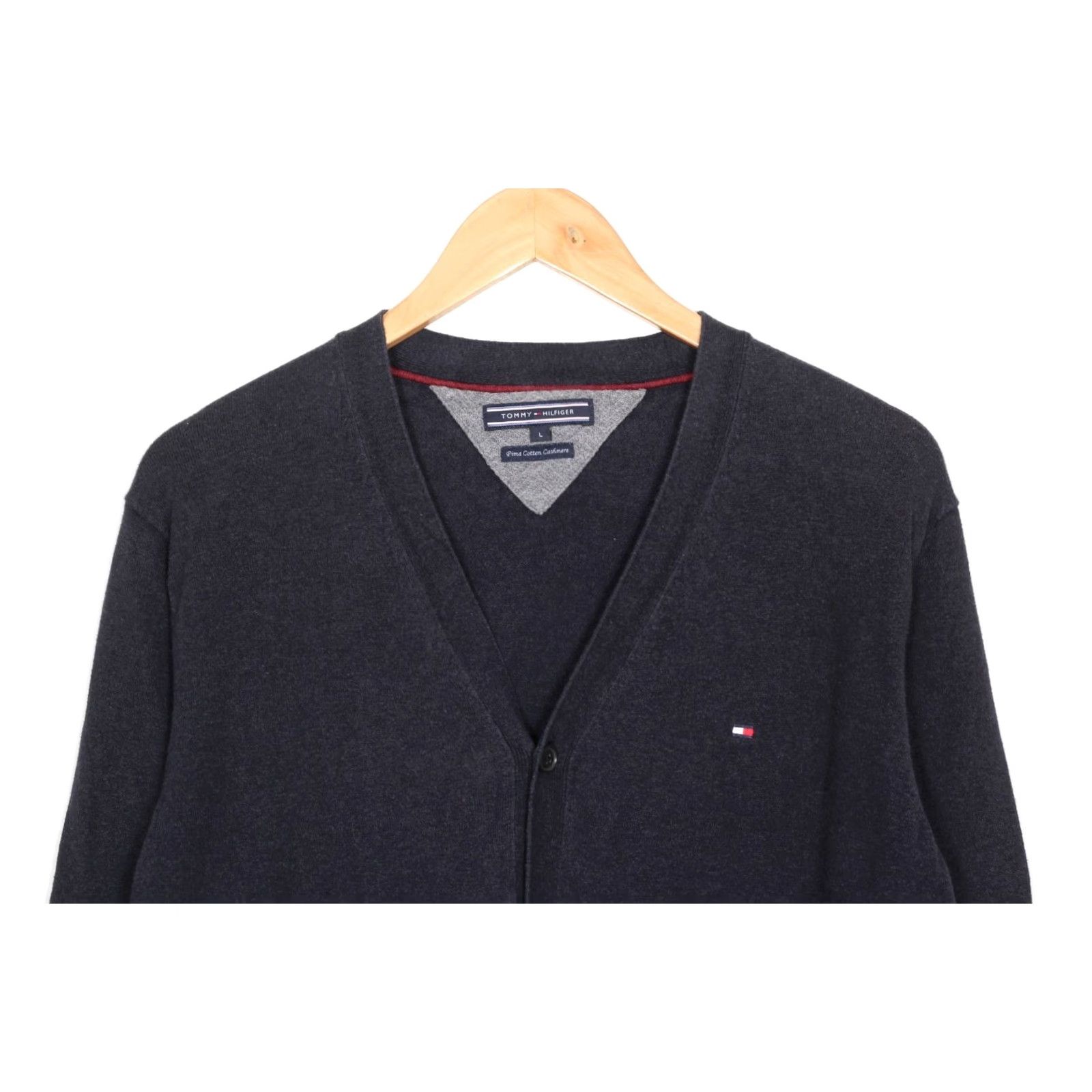Tommy Hilfiger TOMMY HILFIGER Cardigan Sweater Men L Pima Cotton Cashmere VR3468 Cardigan Size US L / EU 52-54 / 3 - 2 Thumbnail