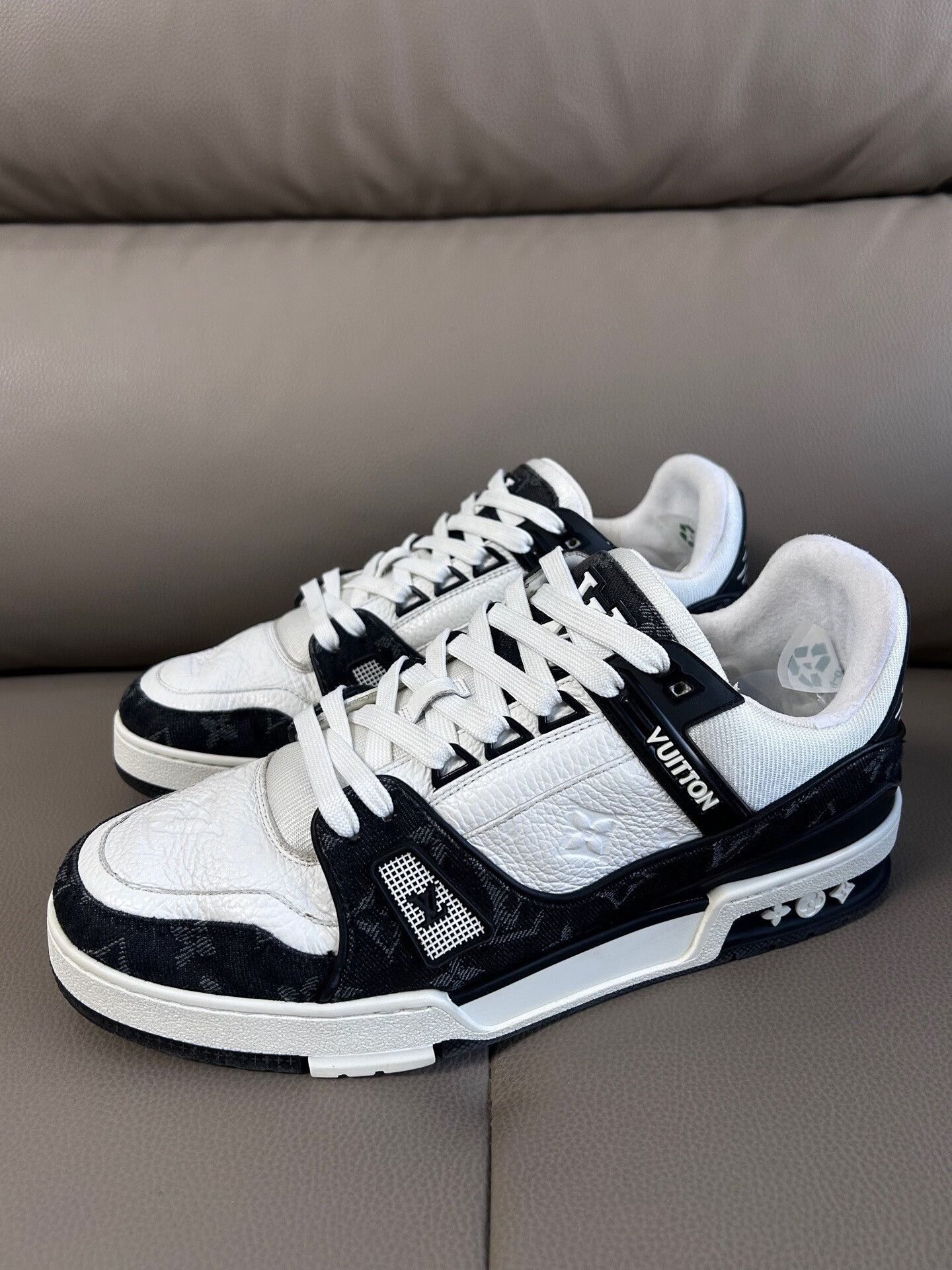 Louis Vuitton Louis Vuitton Training Denim Black Lowtop Sneakers 41 Men Size US 8.5 / EU 41-42 - 1 Thumbnail