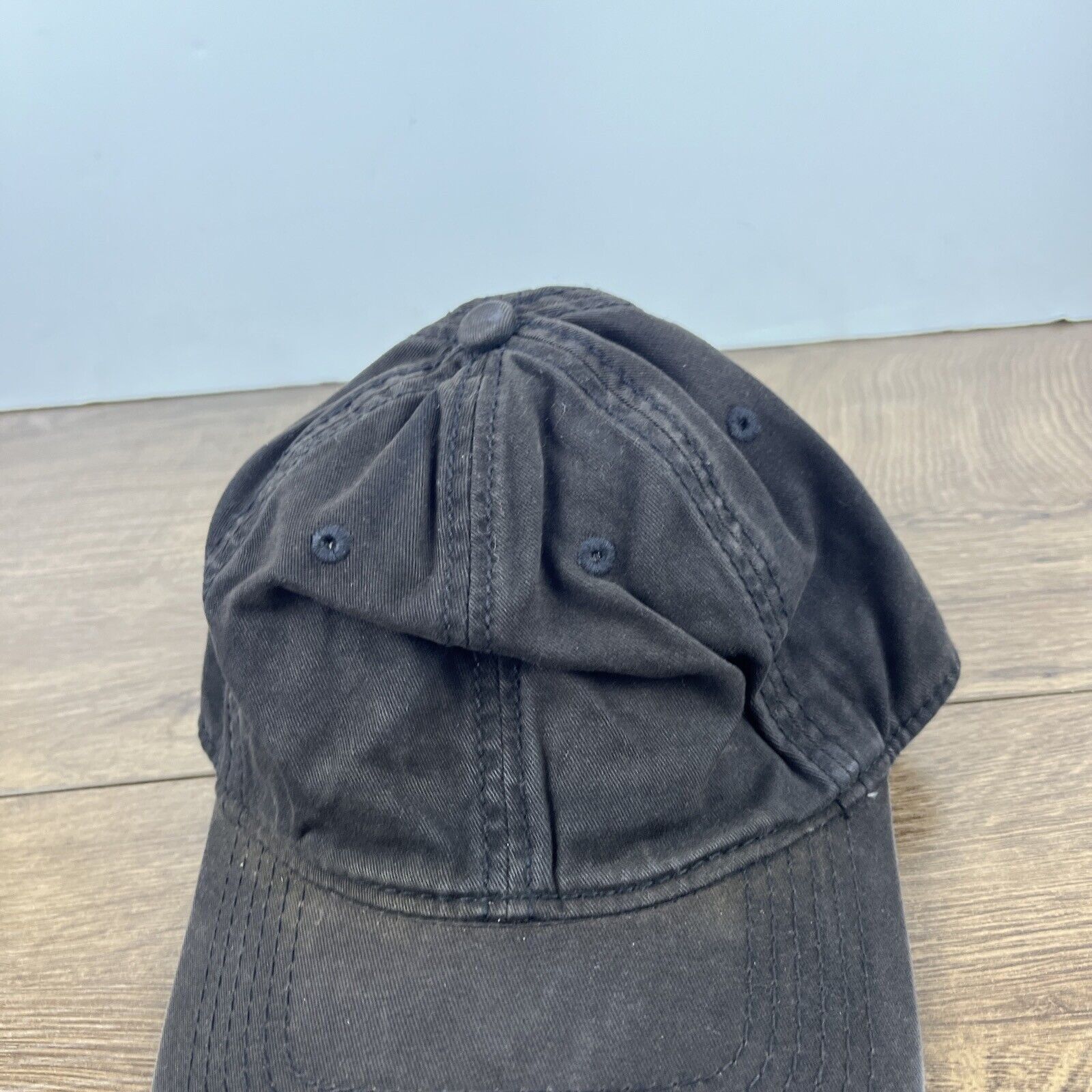 Other Faded Black Hat Adjustable Adult Size Hat Black Cap Size ONE SIZE - 6 Thumbnail