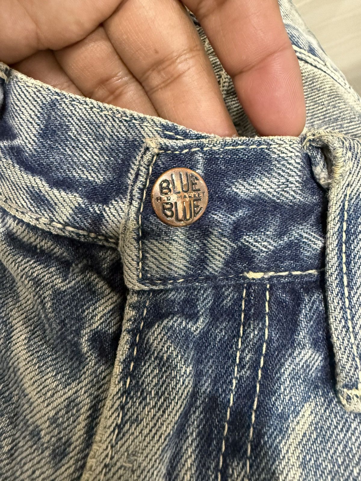Blue Blue Japan Blue-Blue Japan Distress Selvedge Denim Size US 32 / EU 48 - 10 Thumbnail