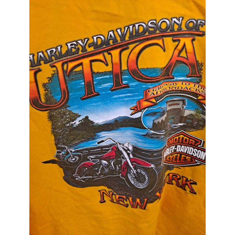 Harley Davidson Harley Davidson Utica Yellow Long Sleeve Shirt Size US XL / EU 56 / 4 - 5 Thumbnail
