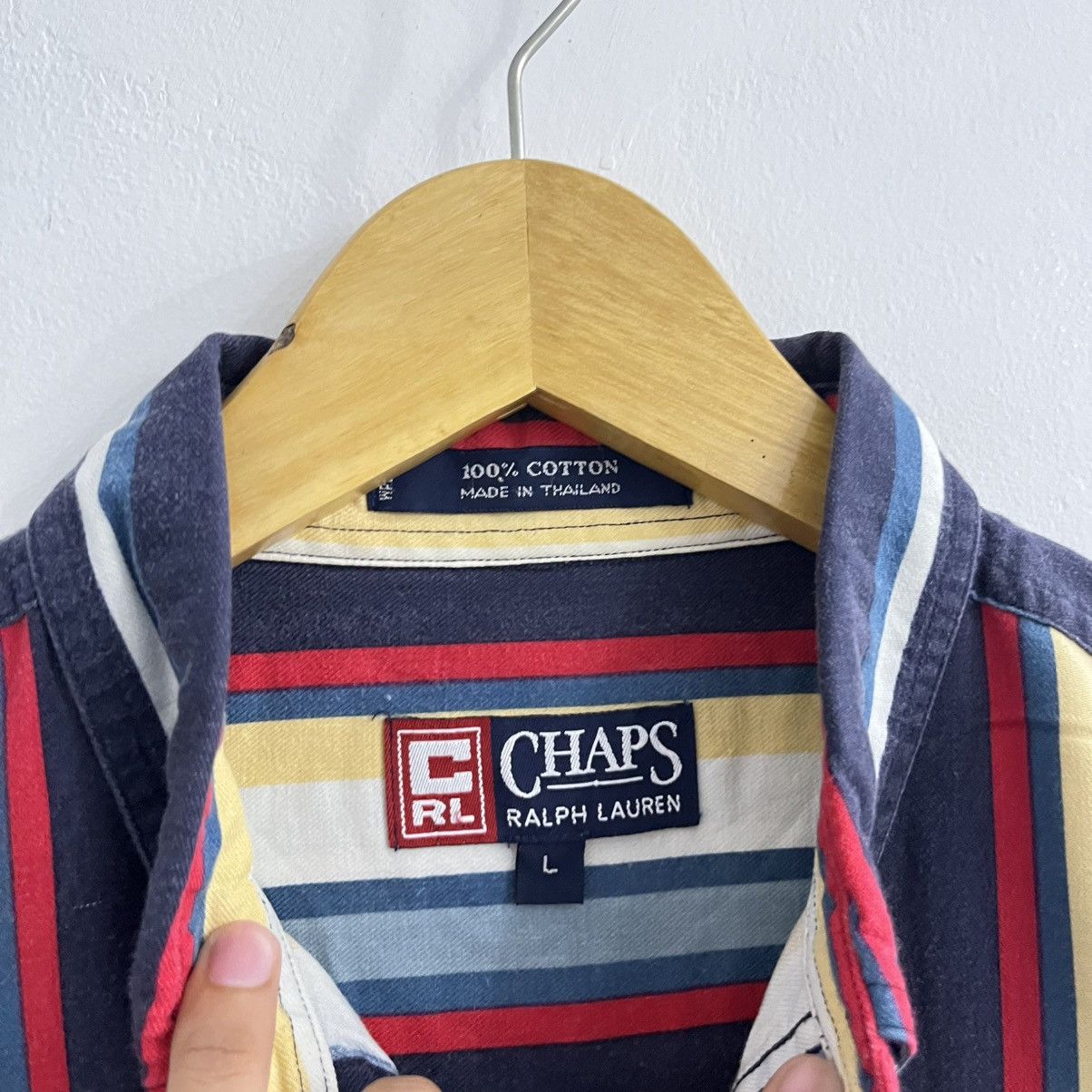 Chaps Ralph Lauren Vintage Chaps Ralph Lauren Striped Shirt Size US L / EU 52-54 / 3 - 4 Thumbnail