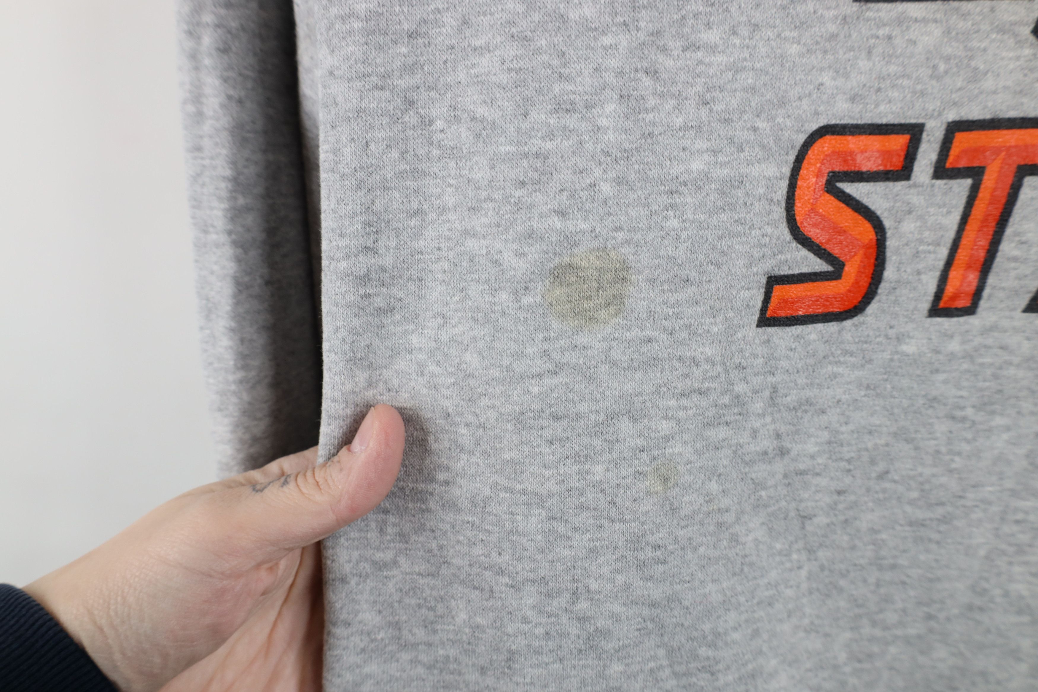 Nike × Vintage Vintage Nike Oklahoma State University Football Hoodie Gray Size US XXL / EU 58 / 5 - 5 Thumbnail