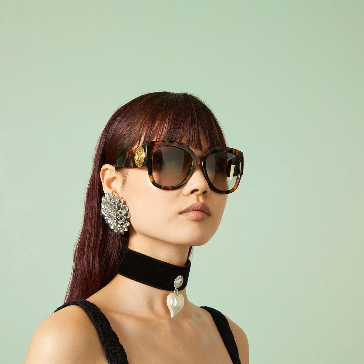 Gucci NEW Gucci Sunglasses GG1407S 003 Dark Havana/Brown Gradient Size ONE SIZE - 1 Thumbnail