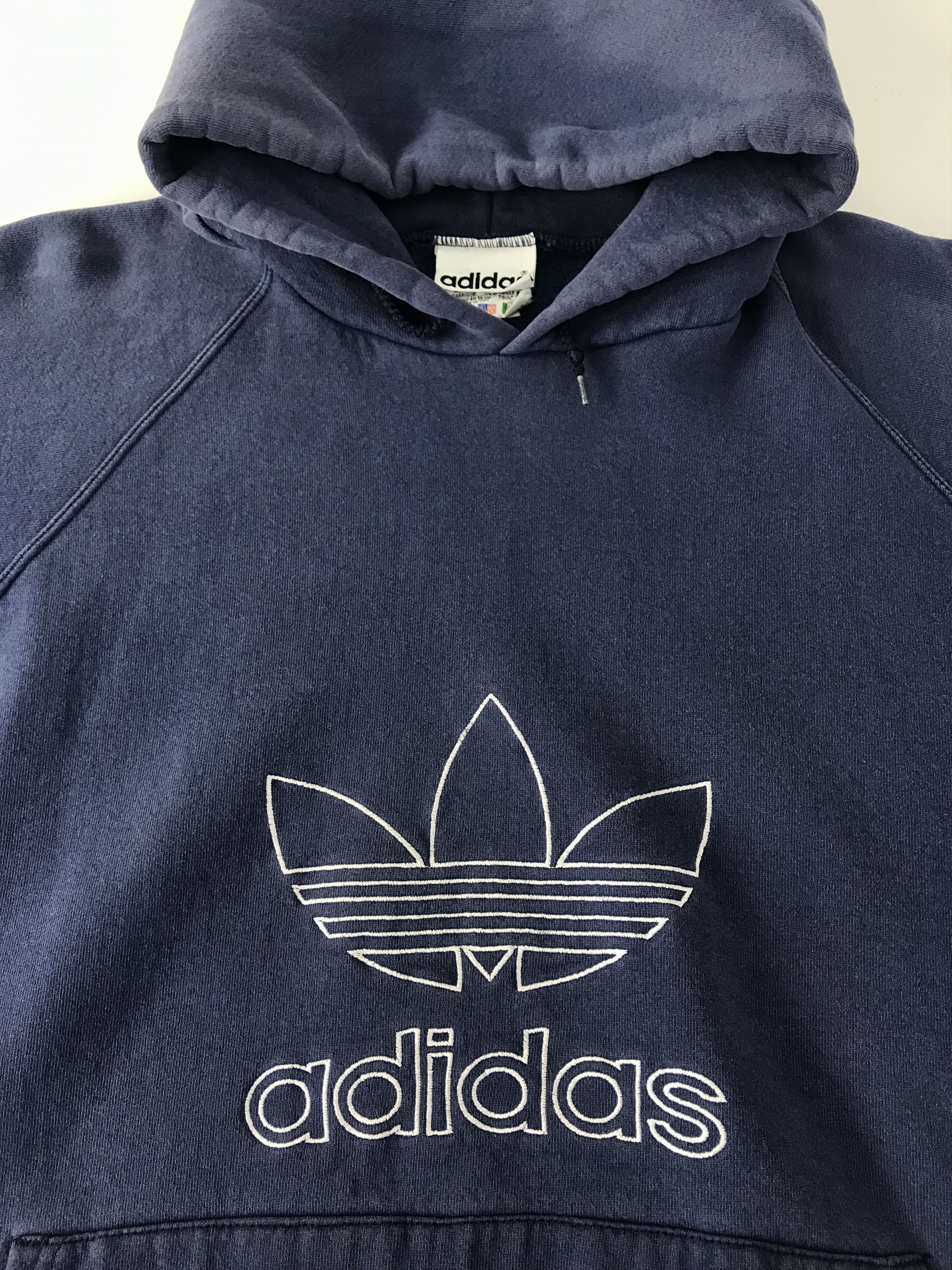 Adidas Adidas Trifoil Tricot Embroidery Logo Pull Over Hoodies Size US XXL / EU 58 / 5 - 4 Thumbnail
