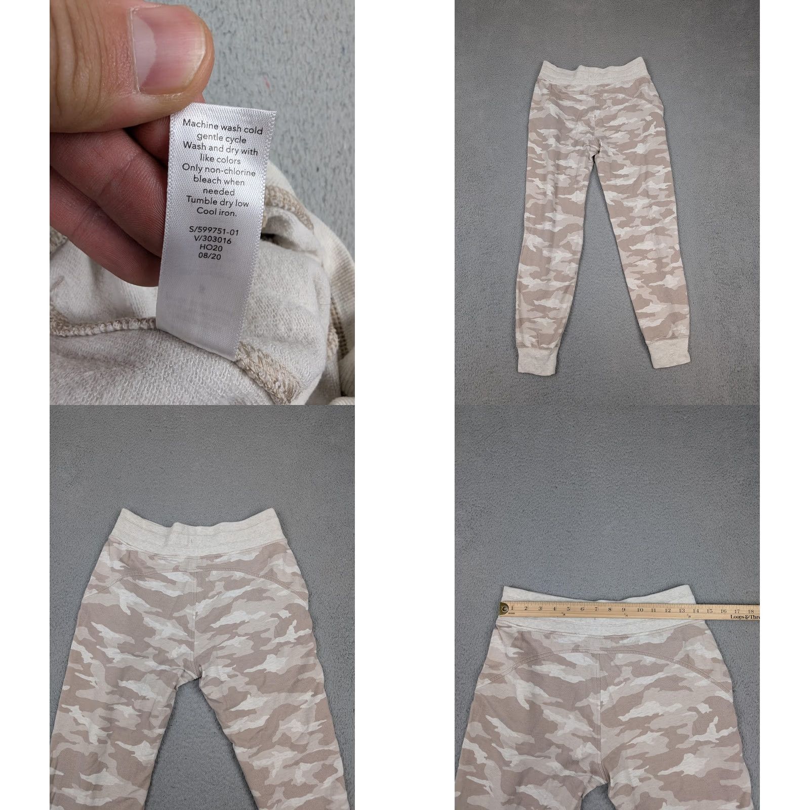 Athleta Athleta Pants Womens Small Beige Camo Balance Printed Jogger Drawstring Pockets Size 28" / US 6 / IT 42 - 8 Thumbnail
